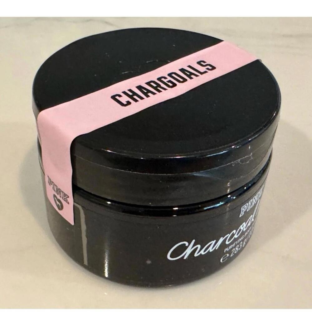 Victoria's Secret PINK Charcoal Magic Purifying Body Scrub Black 10oz Chargoals